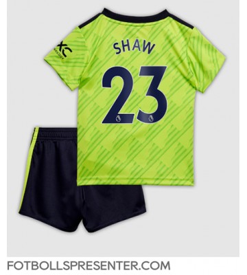 Manchester United Luke Shaw #23 Tredje tröja Barn 2022-23 Kortärmad (+ korta byxor)